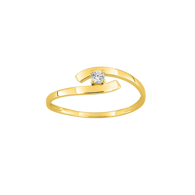 Bague Femme - Oxyde de zirconium - Or 9 Carats