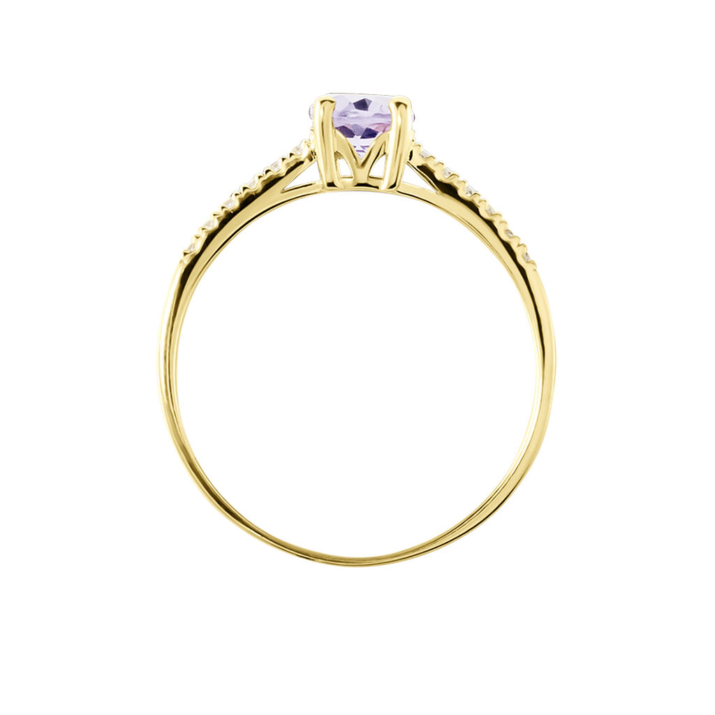Bague Or Jaune Manon Améthyste