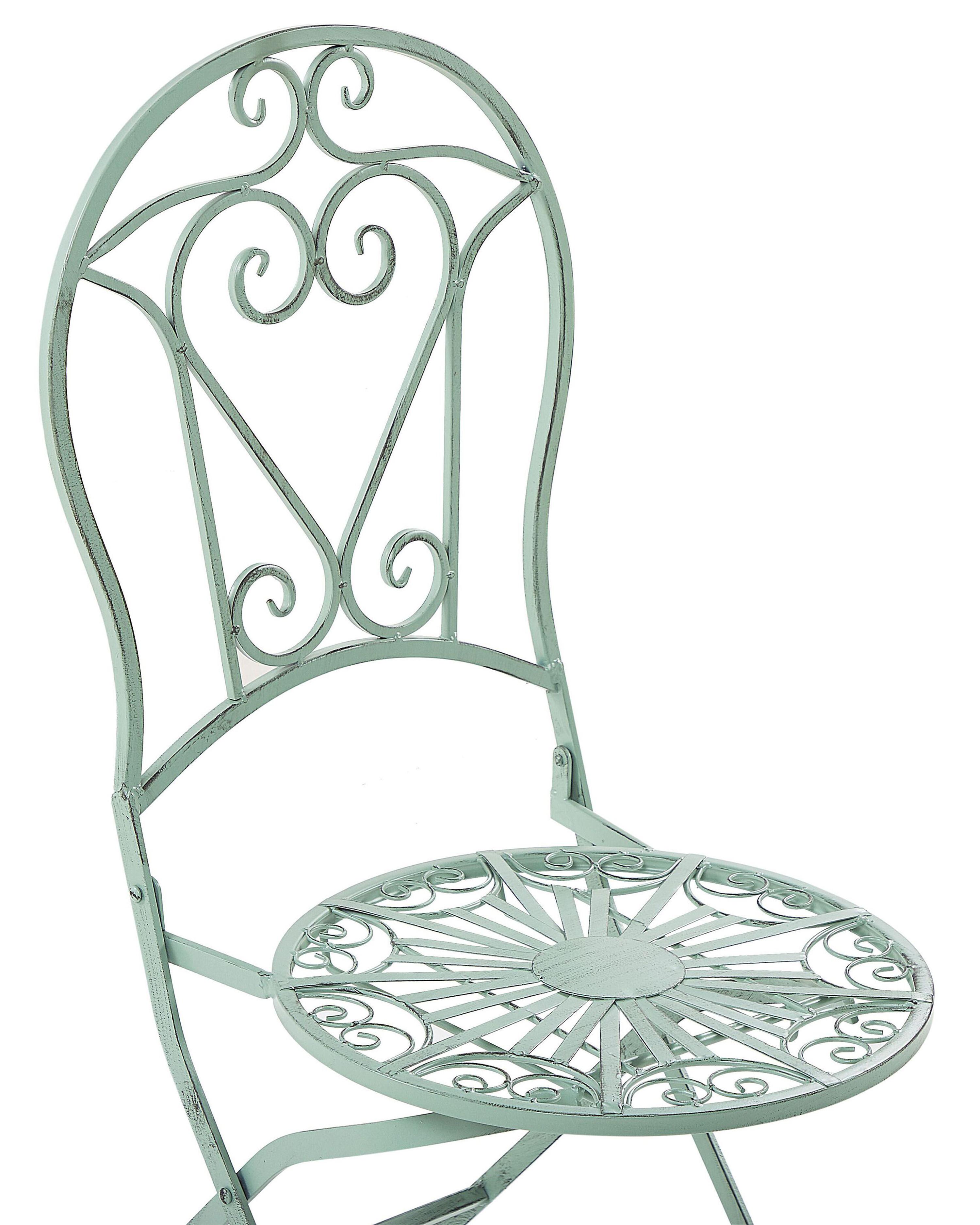 Set van 2 tuinstoelen TRENTO Metaal Lichtgroen