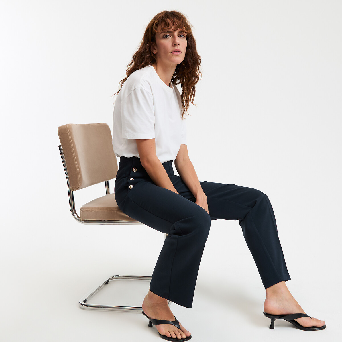 COLEÇÕES LA REDOUTE<br>Calças estilo vela, Assinatura ADRIENNE