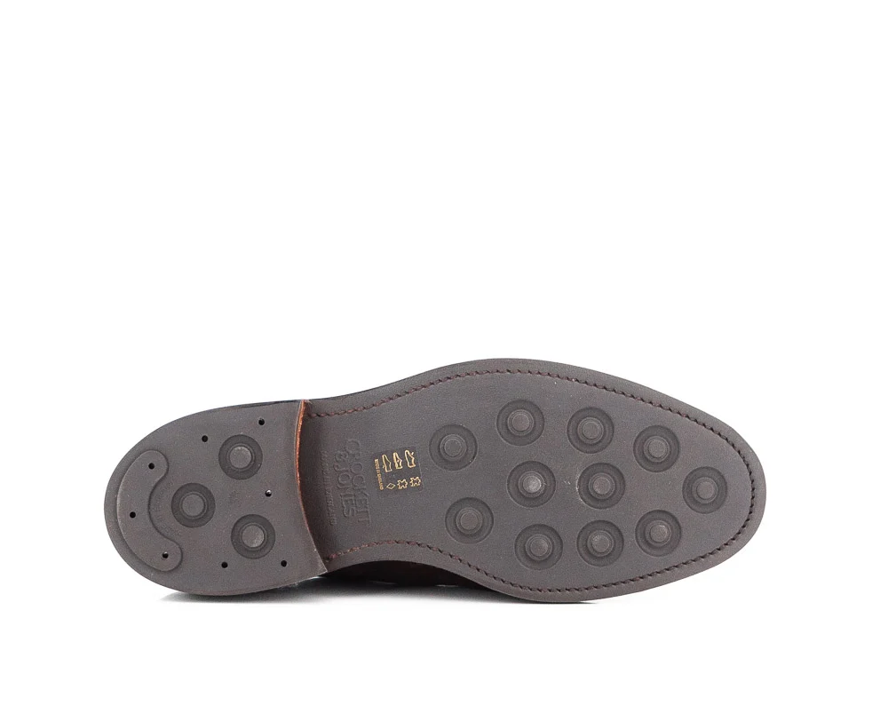 CROCKETT AND JONES - LANARK 3 SUEDE DARKBROWN