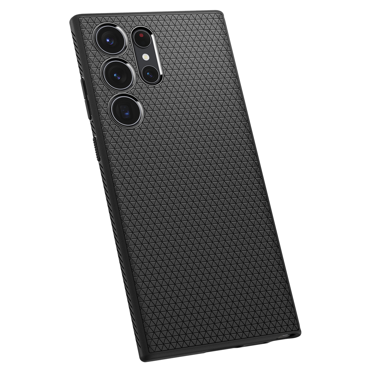 Samsung Galaxy S23 Ultra 5G Liquid Air Case Gummi Hülle (ACS05614) - Schwarz (Matt)