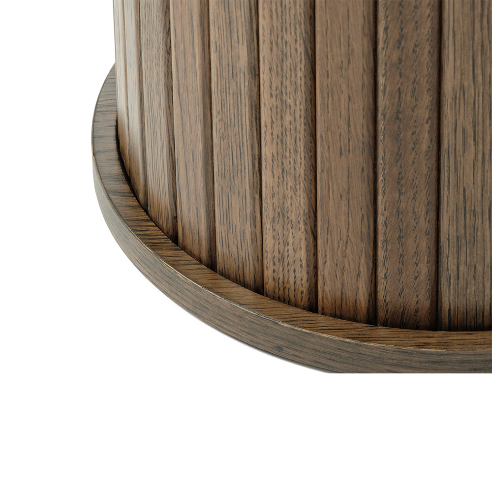 Houten bijzettafel Lenn naturel - Ø50 cm Gerookt eiken