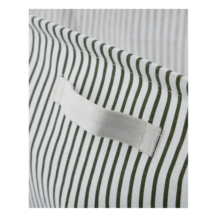 House Doctor Panière de rangement à rayures | Vert
