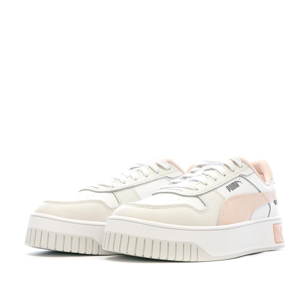 Puma Baskets Blanches/Rose Femme Puma Carina