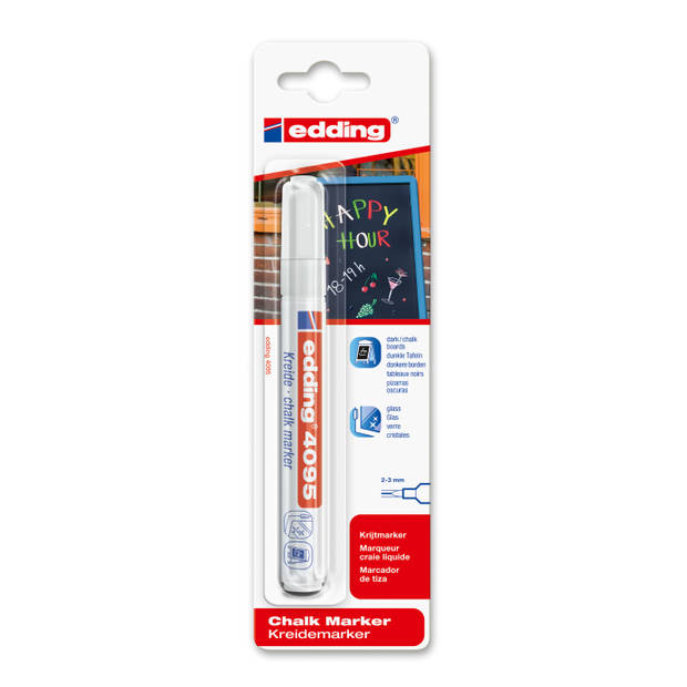 Edding krijtmarker e-4095/1 wit