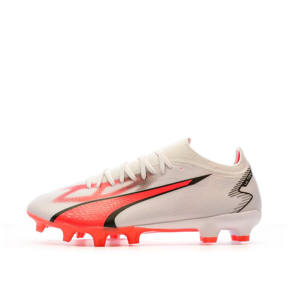 Puma Chaussures de football Blanc/Rouge/Noir Homme Puma Ultra Match 107347-01