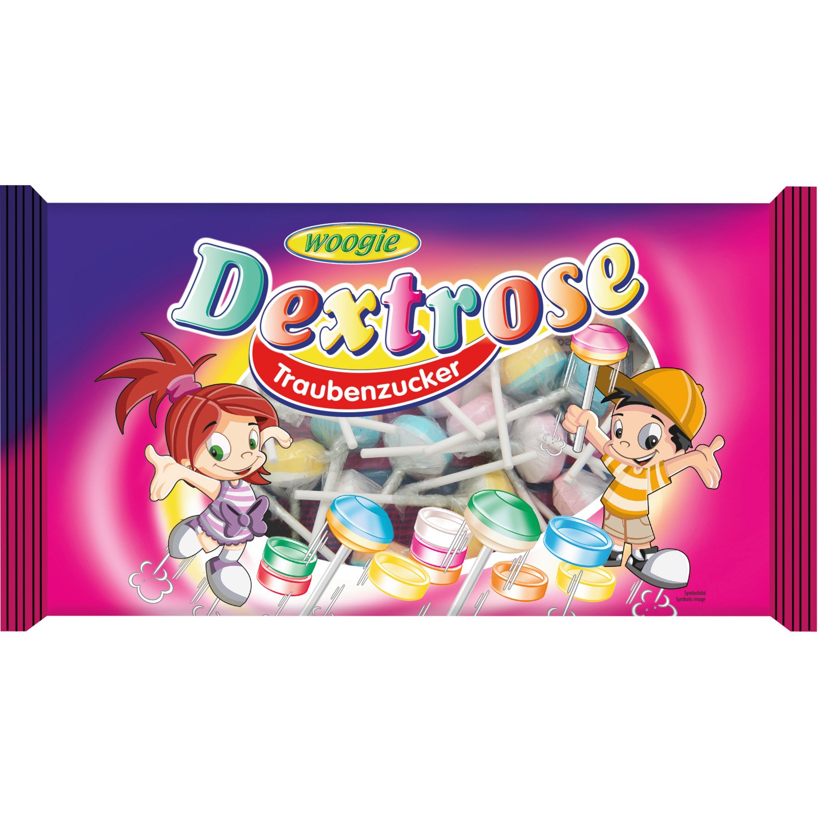 Woogie Traubenzucker Lollies 400 g