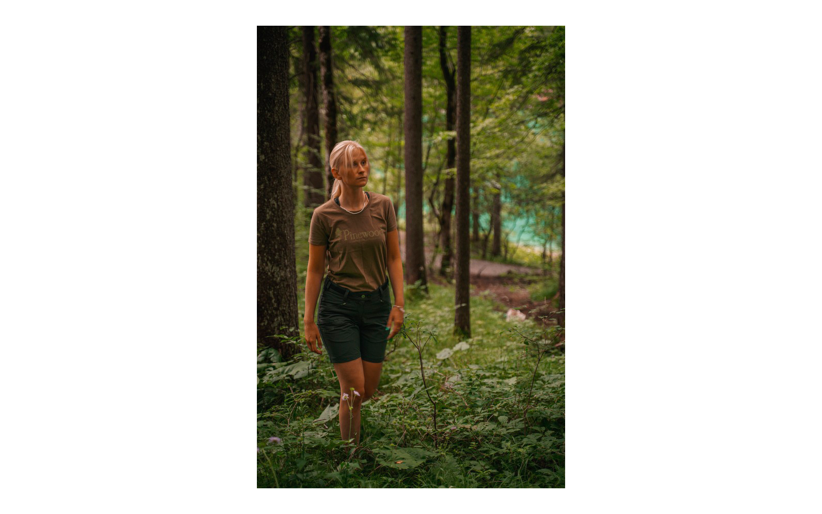 Pinewood Abisko Damen Shorts leaf