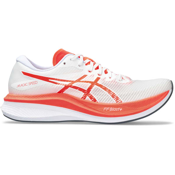 Chaussure running ASICS MAGIC SPEED 3 W WHITE/SUNRISE RED