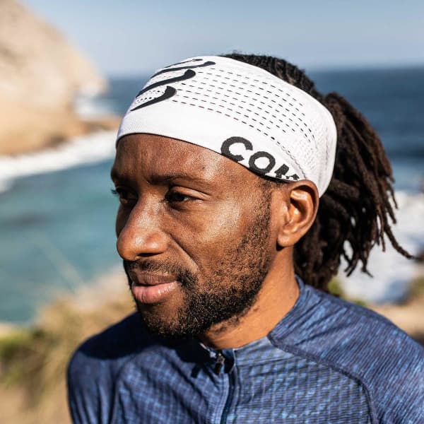 Bandeau running COMPRESSPORT HEADBAND ON/OFF WHITE