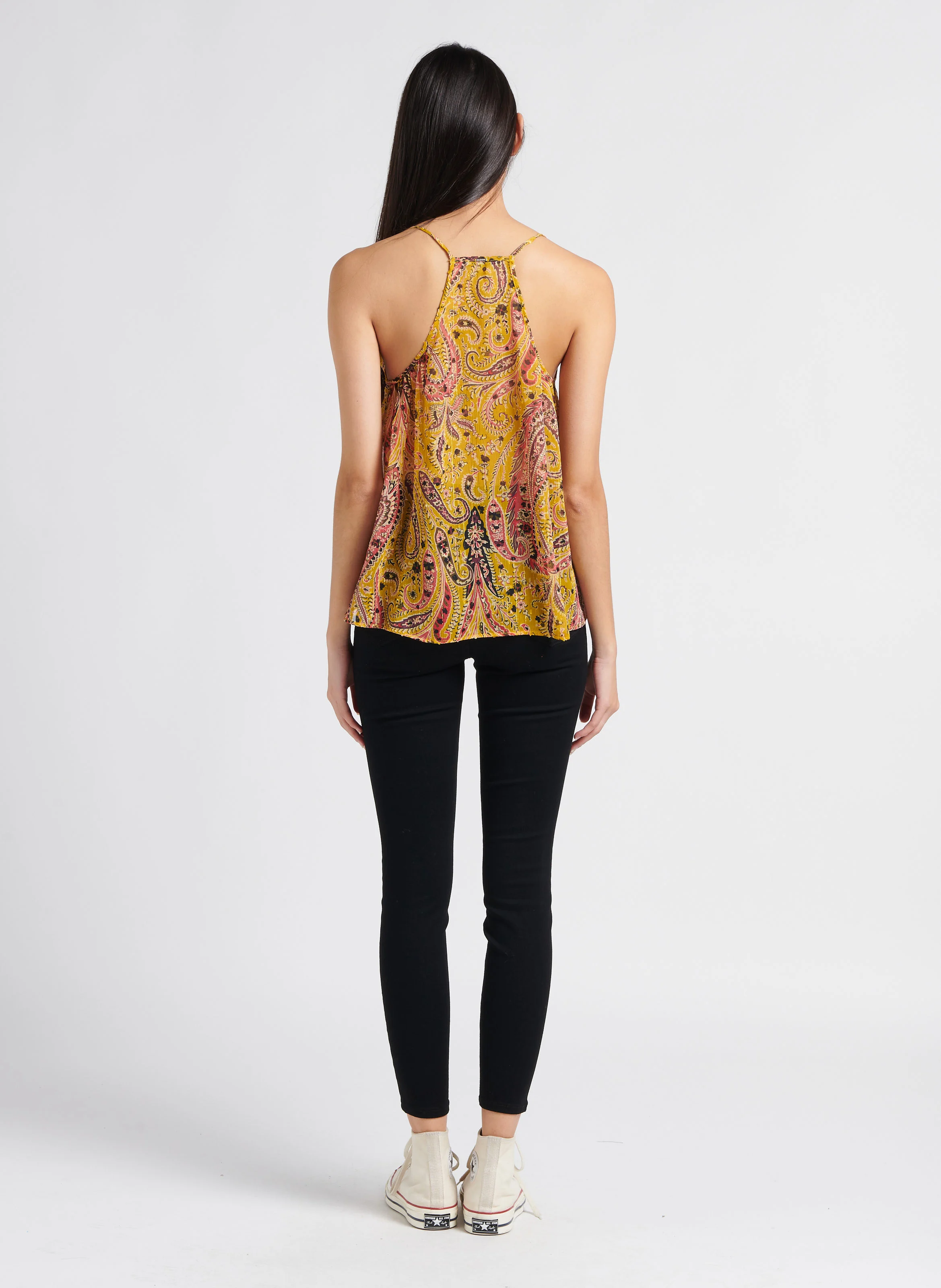 Jean slim taille haute | Noir