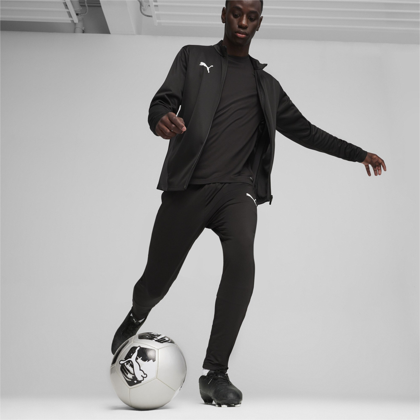 PUMA teamGOAL Trainingsjack Zwart Wit Grijs