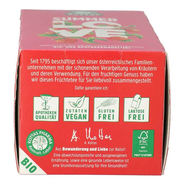Dr. Kottas Summer Love Früchtetee Filterbeutel, 20 St