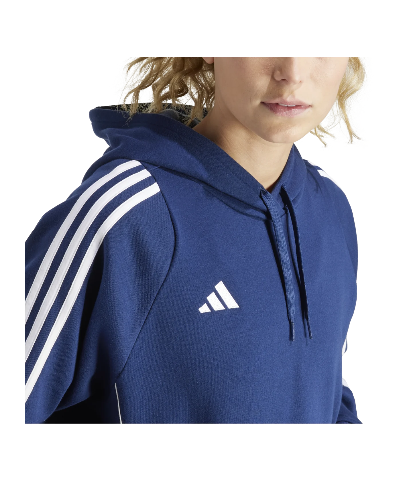 adidas Tiro 24 Hoody Damen Blau Weiss