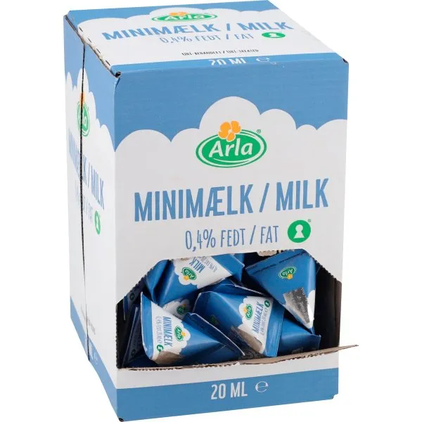 Kaffemælk Arla® Minimælk 20 ml i brik 0,4% - (100 stk.)