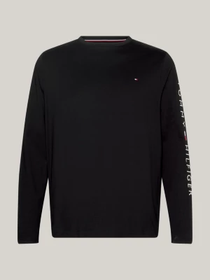 Camiseta Plus de manga comprida e corte justo com logo
