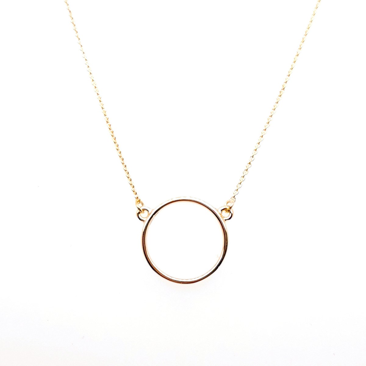 Collier Brillaxis motif cercle or jaune