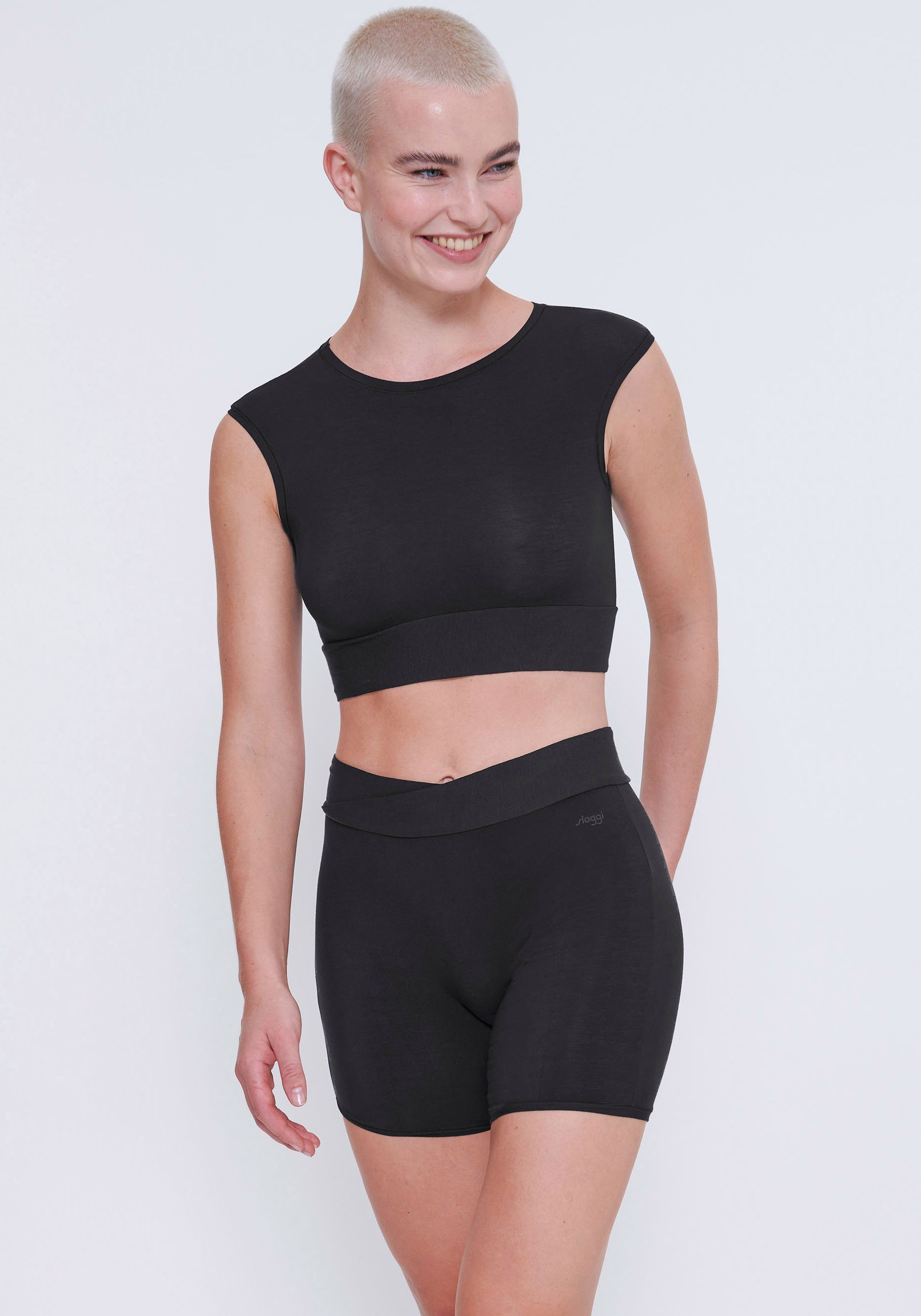 sloggi Crop-Top »GO Allround«, One Size, geripptes Unterbrustband, atmungsaktiv, super weich