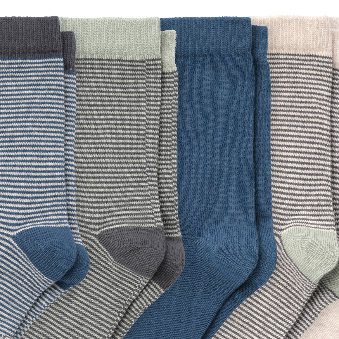 Topolino 5 Paar Jungen Socken in verschiedenen Dessins blau / grau / beige