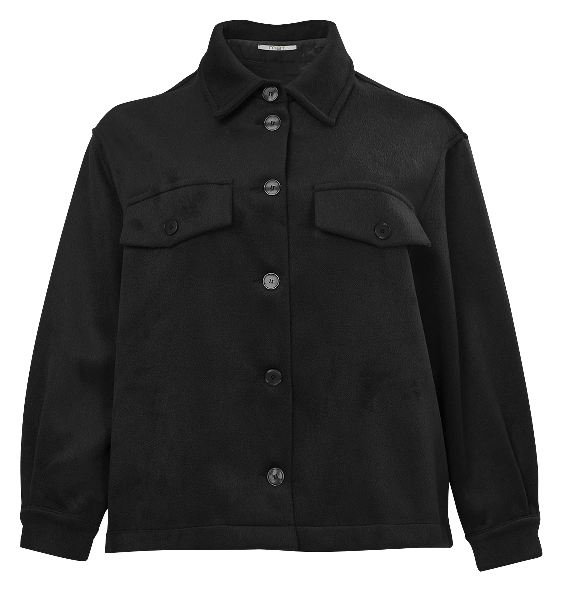Veste droite col classique| Noir