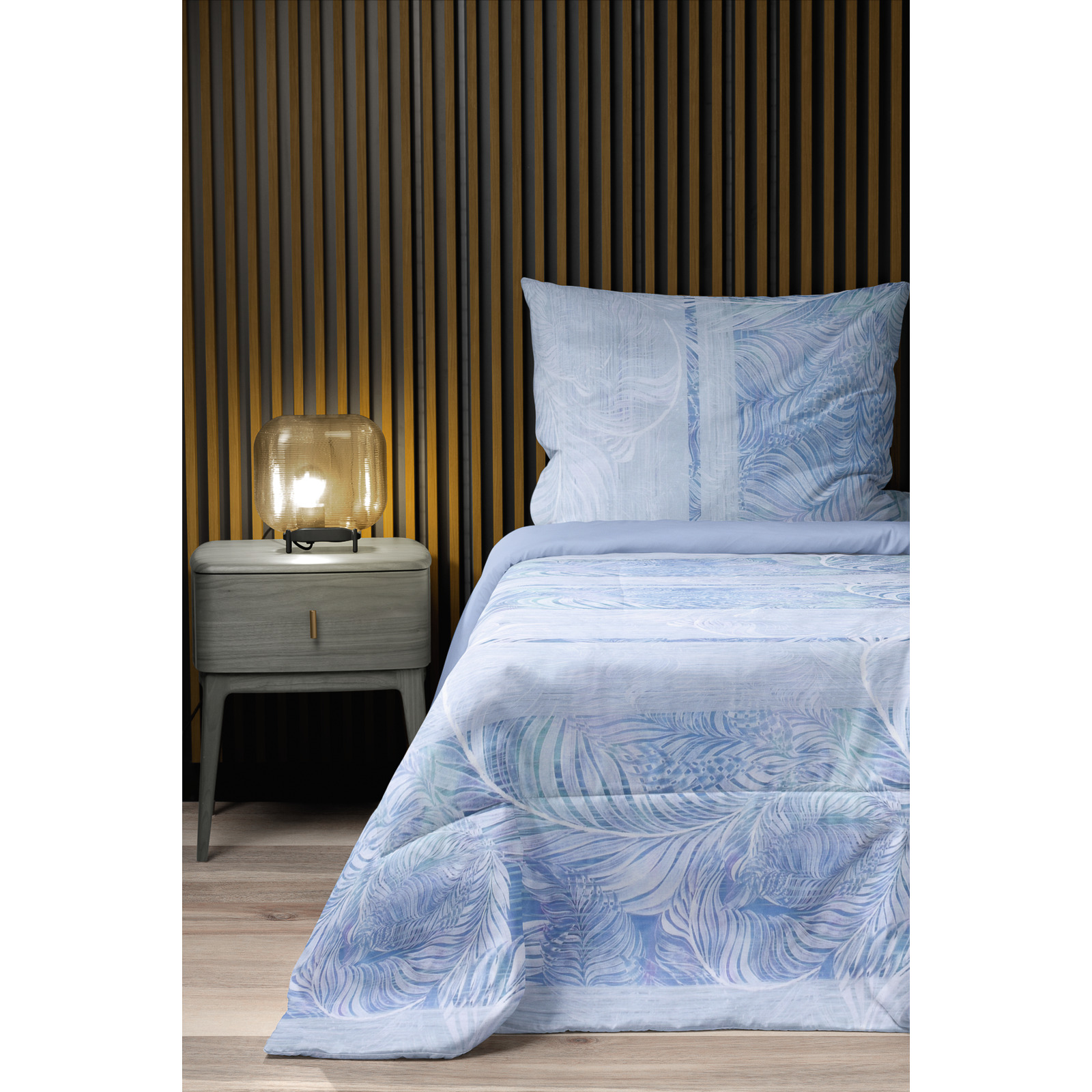 Bettwäsche Renforcé Soft Abstract blau 50x70 Kissenbezug