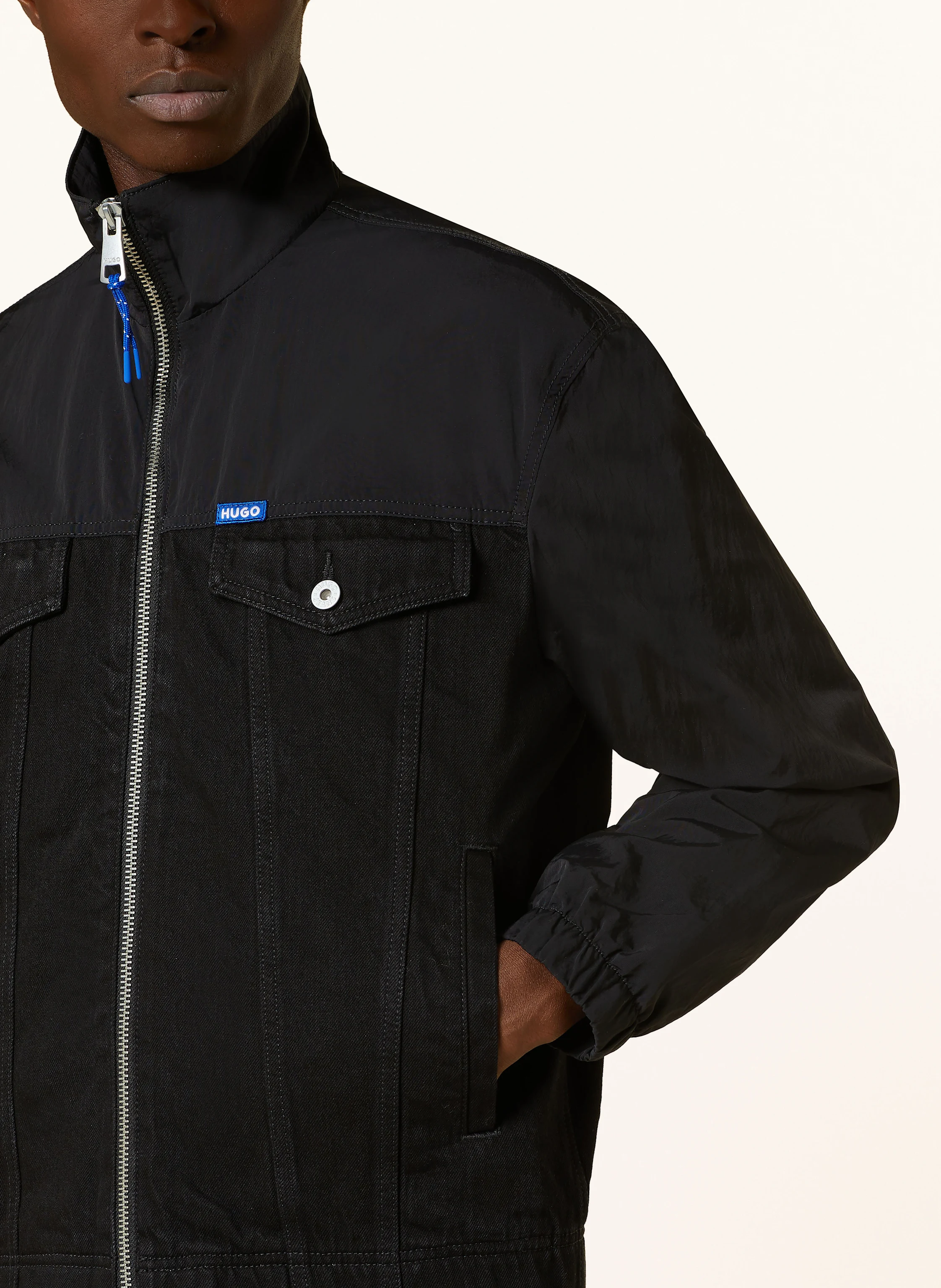 HUGO BLUE Jacke BORO im Materialmix