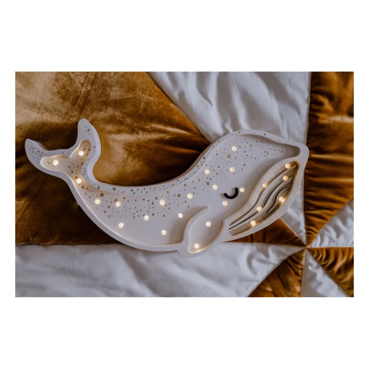 Little Lights Lampe à poser Baleine | Crème