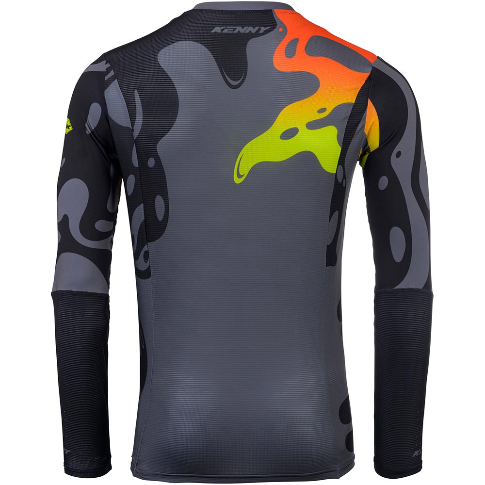 Kenny - Maillot Performance Steel Gris / Noir / Jaune fluo / Orange