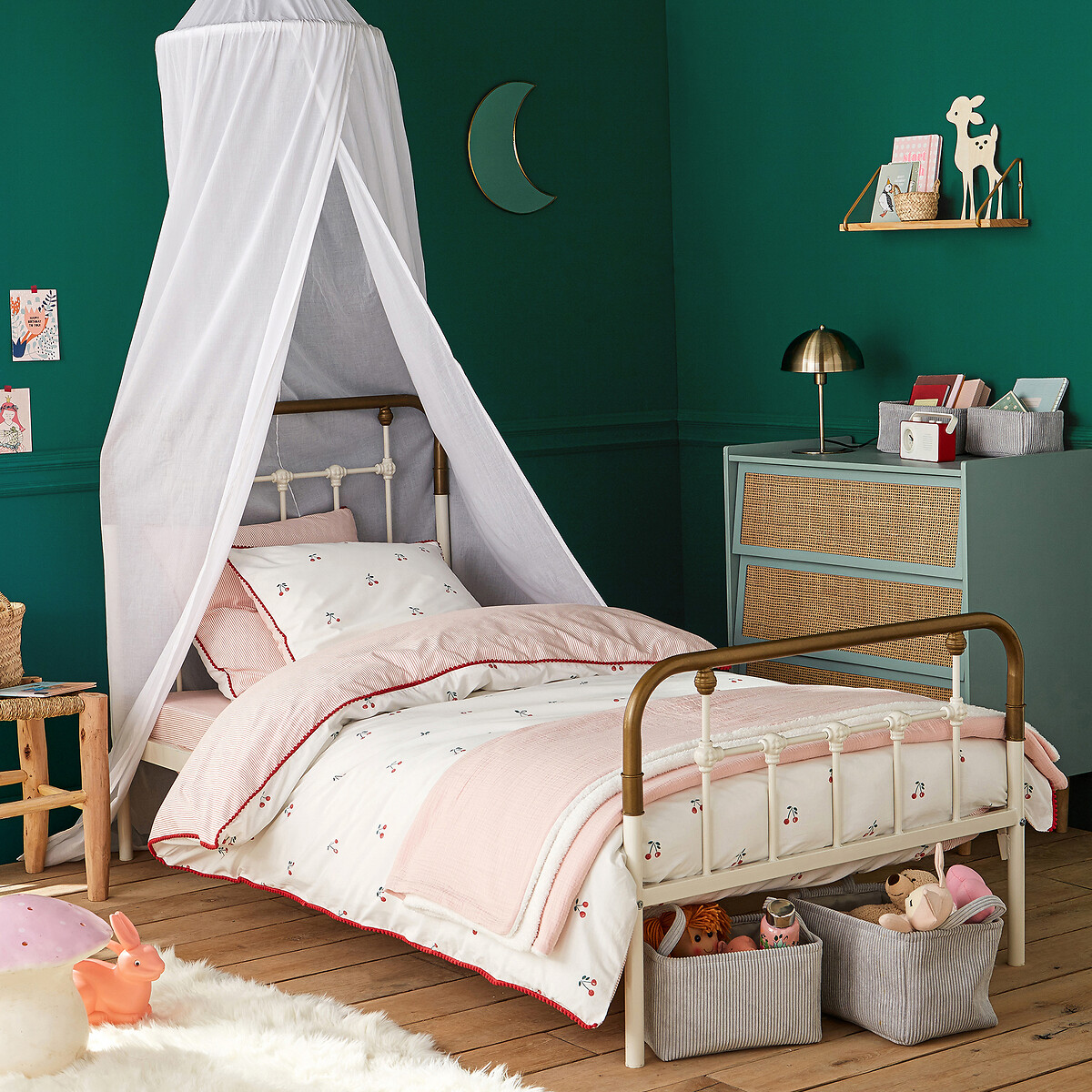 LA REDOUTE INTERIEURS<br>Cama em aço metal, Asper