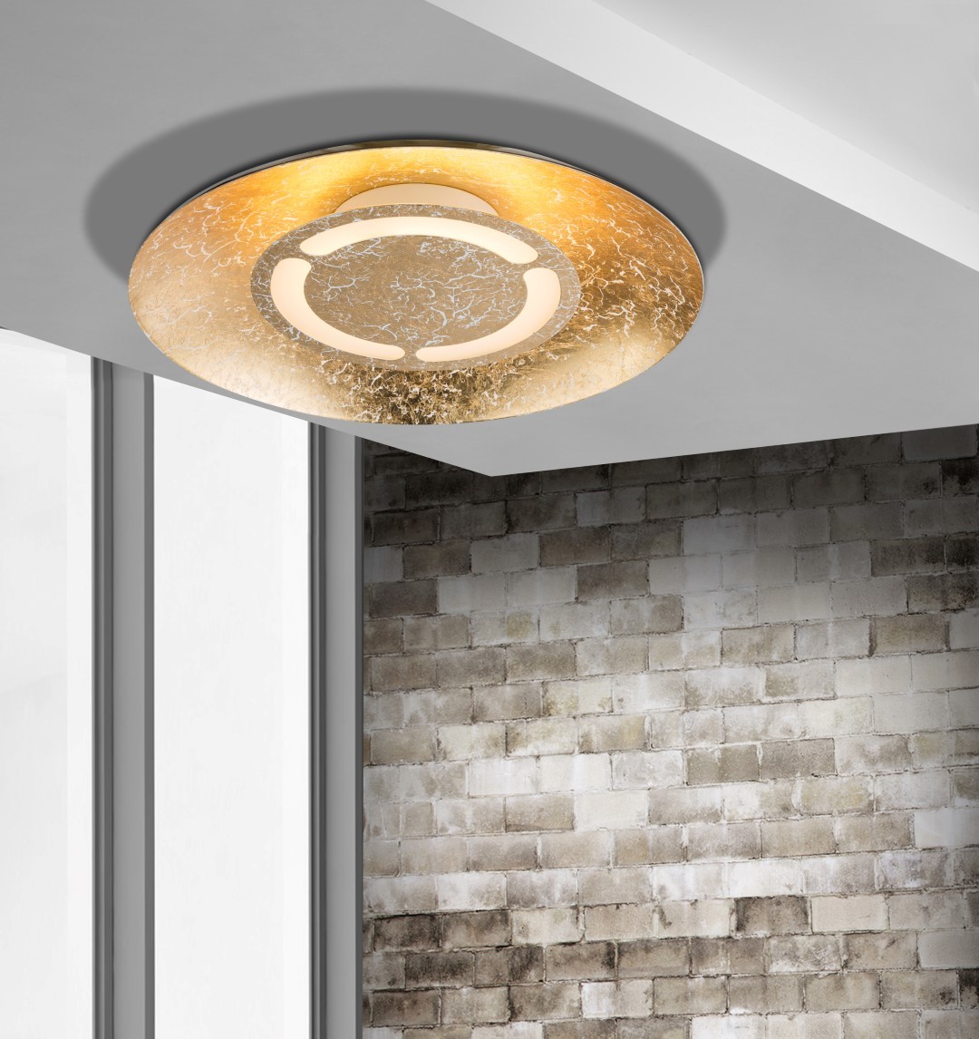 LED-Deckenleuchte TABEA - gold - Ø 35 cm