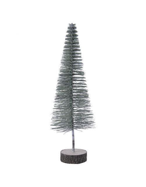 Everlands Mini Boom Glitter - Kerstboom - Ø10x29 cm Groen