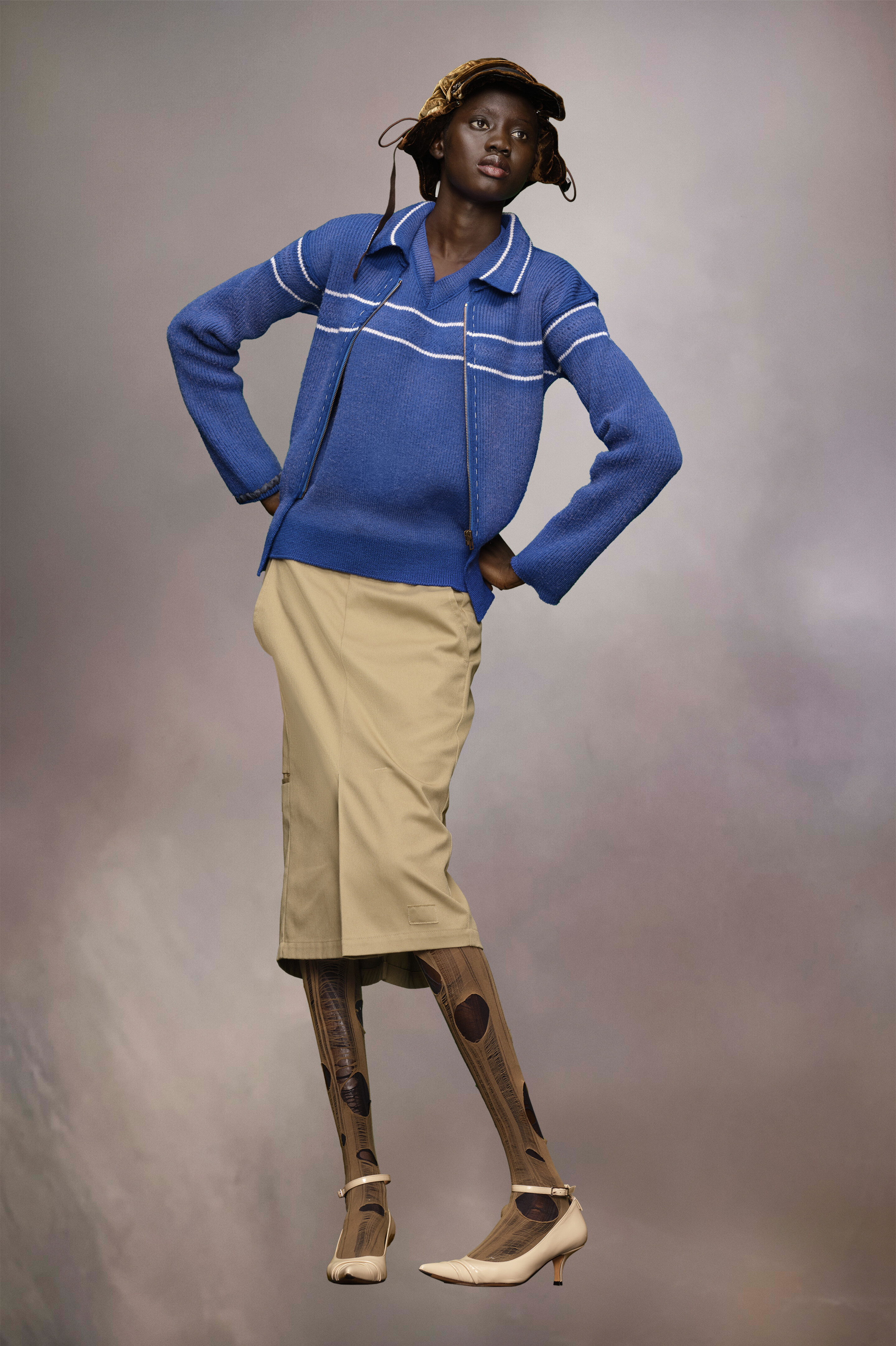 Cardigan en laine sunbleached