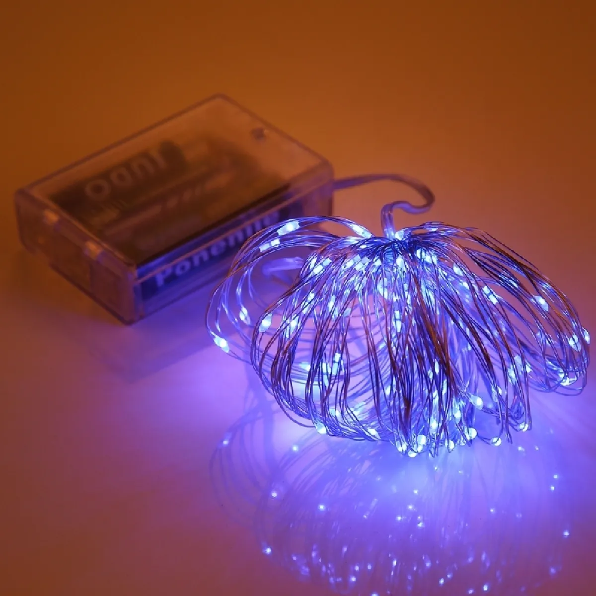 Wewoo Guirlande LED Argent - 10m 100 LEDs