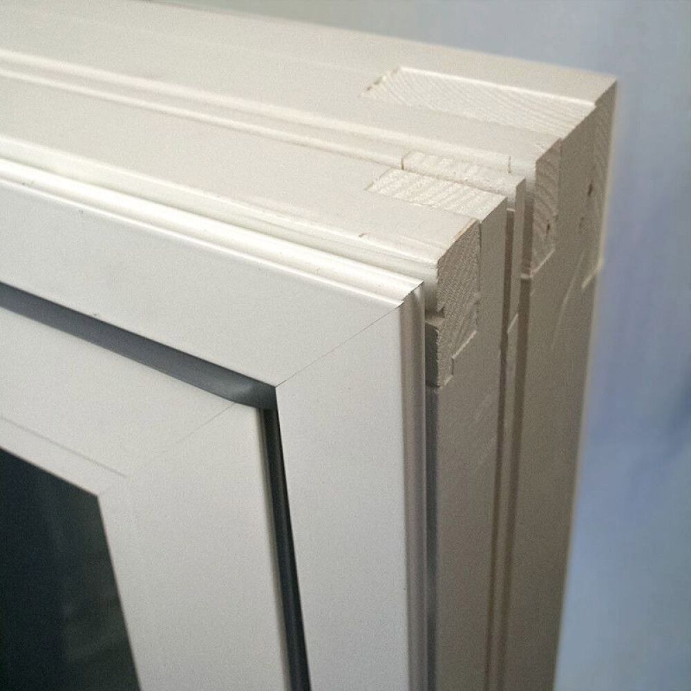 VINDU TOPPSVING ALUMINIUM 12X13 3-GLASS HVITMALT