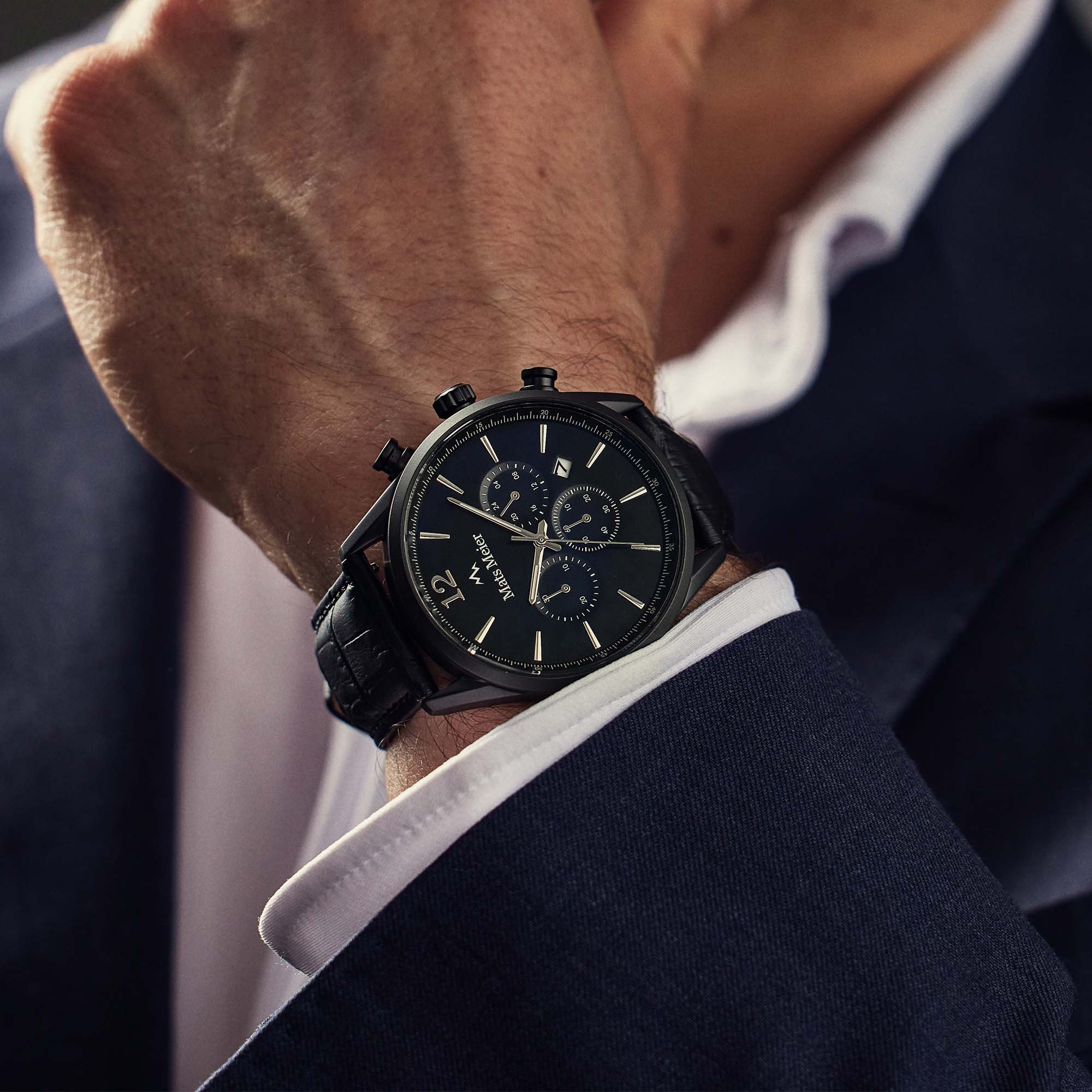 horloge Mats Meier Mats Meier Zwart
