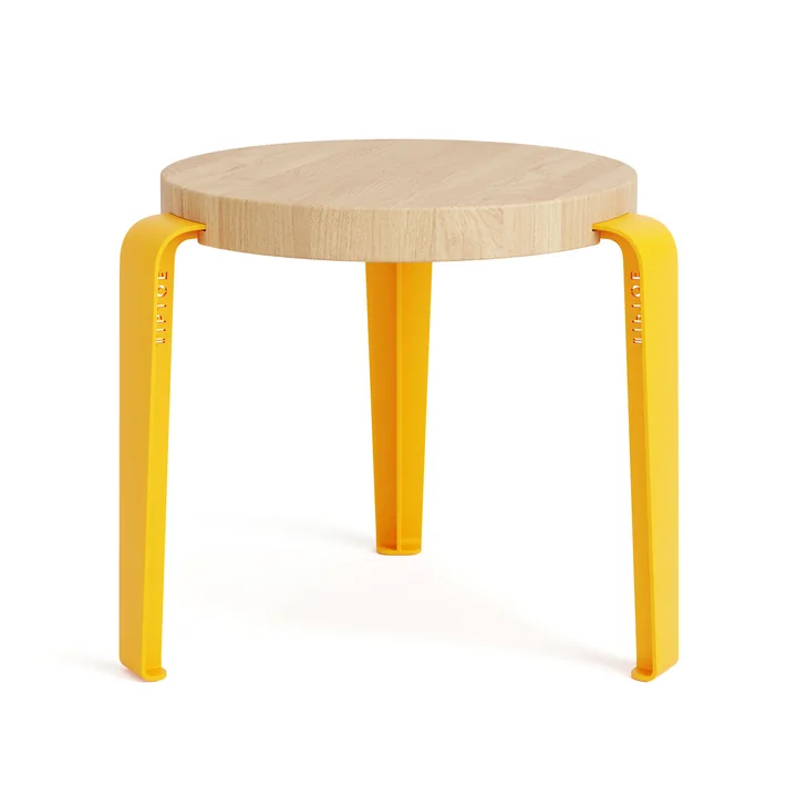 TipToe - MINI LOU Kinderhocker Eiche, sonnengelb