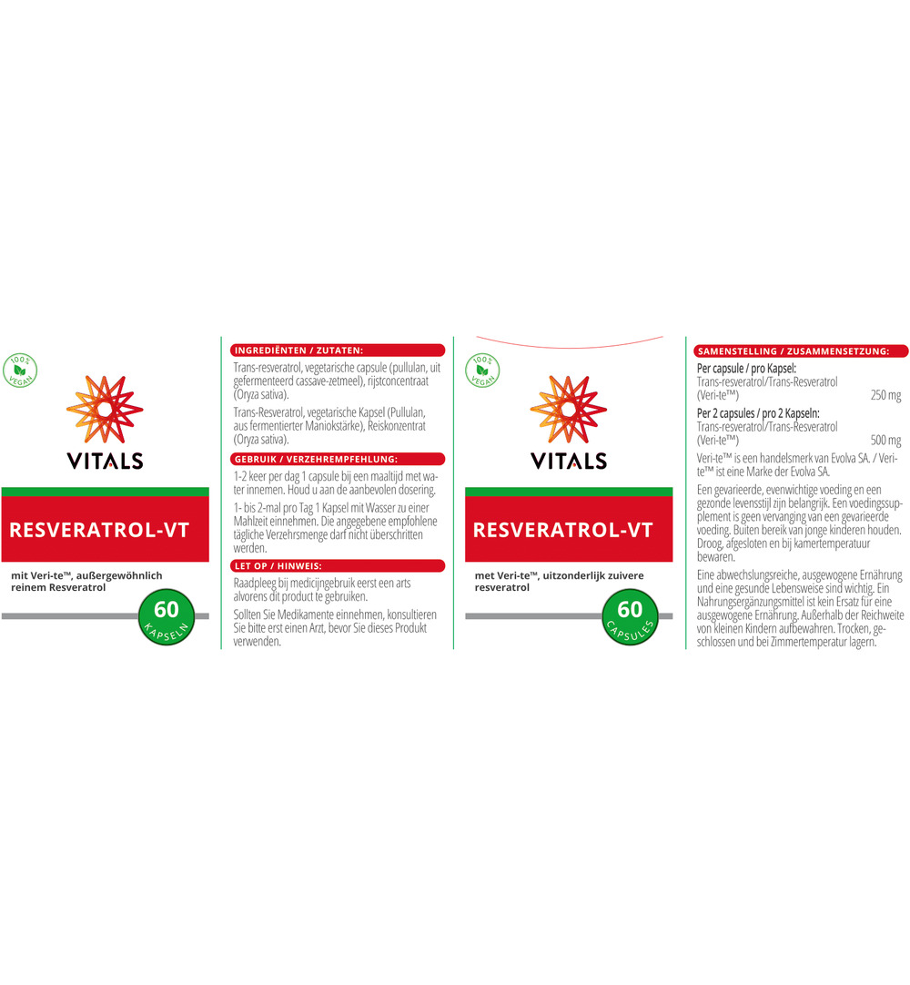 Vitals Resveratrol-VT (60 capsules)
