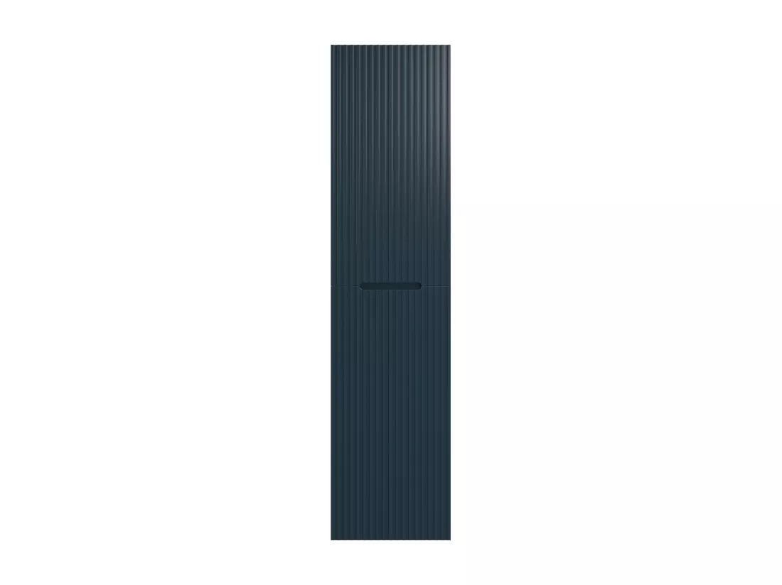 Colonne de salle de bain suspendu - 140 cm - strié bleu - PAVANI