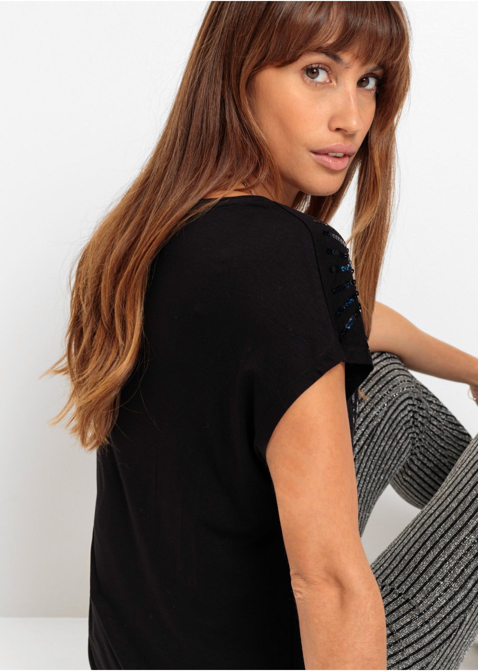 T-shirt à paillettes