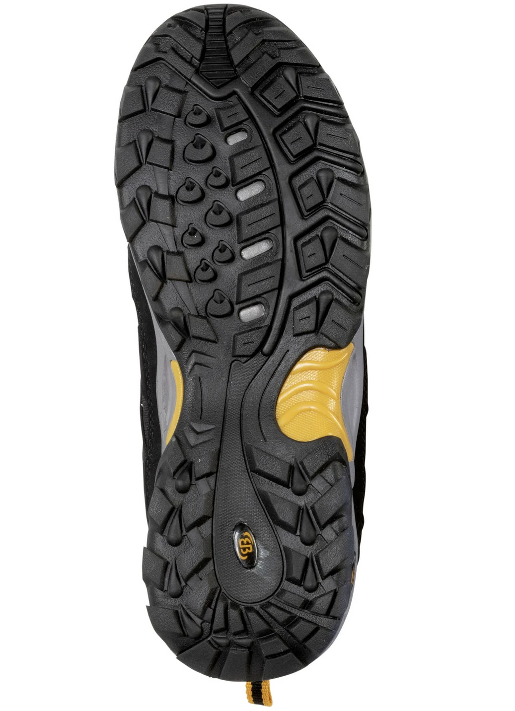 Schnürschuh mit gummierten Besätzen