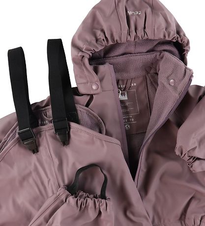 CeLaVi Regenkleidung m. Träger/Fleece - Recycling- PU - Moonsc