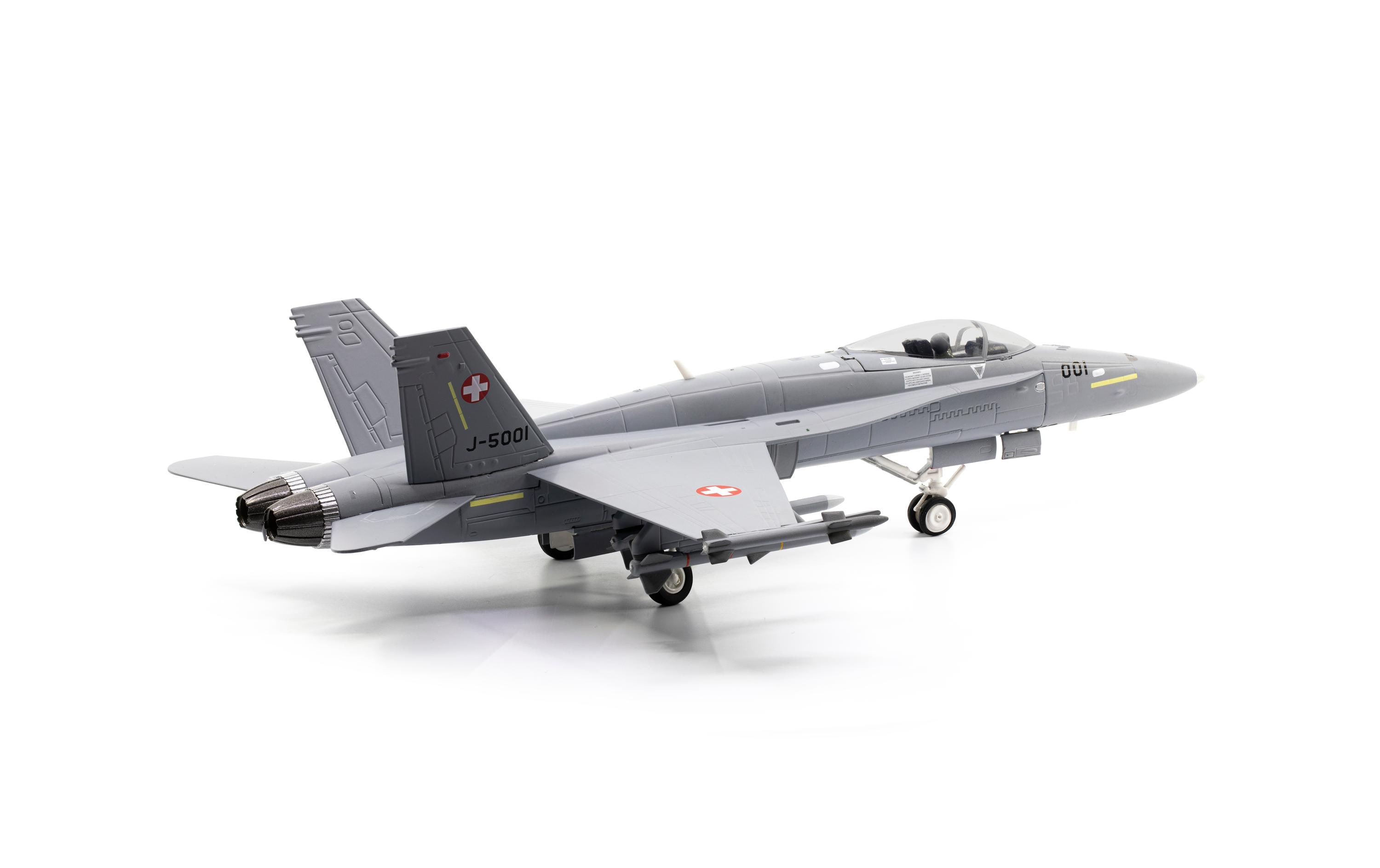 F/A-18C Hornet J-5001 1:72F/A-18C Hornet J-5001 ? Erstes Schweizer Kampfjet-Modell mit einzigartiger Nose-Art