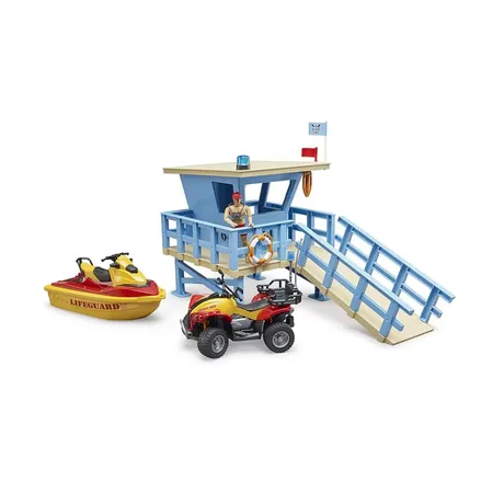 BRUDER® 62780 bworld Life Guard Station mit Zubehör