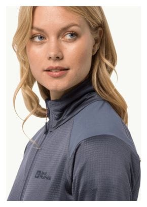 Polaire Jack Wolfskin Kammweg Fz Femme Gris