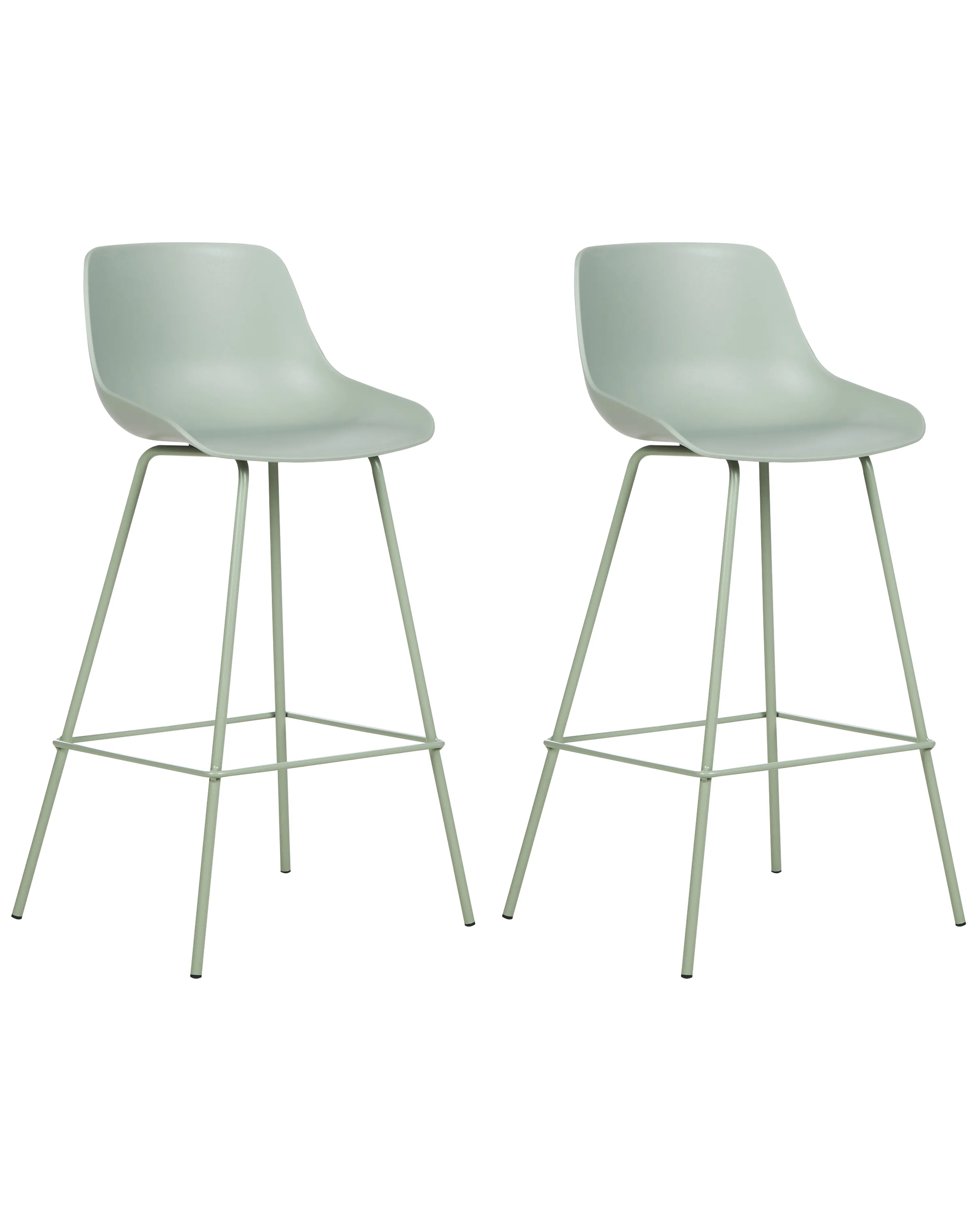Set van 2 barstoelen EMMET Lichtgroen