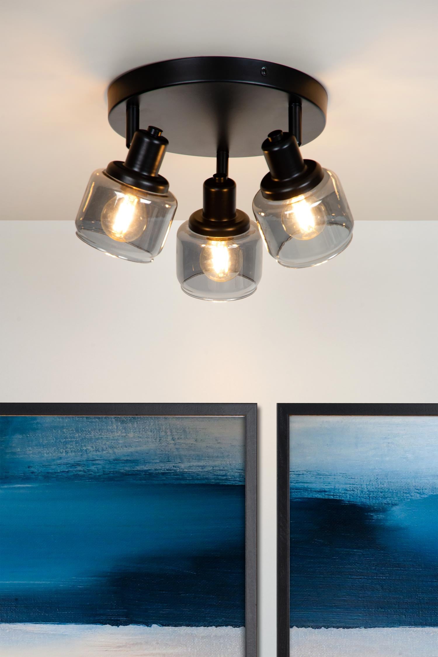 Lucide BJORN Plafondspot - Zwart