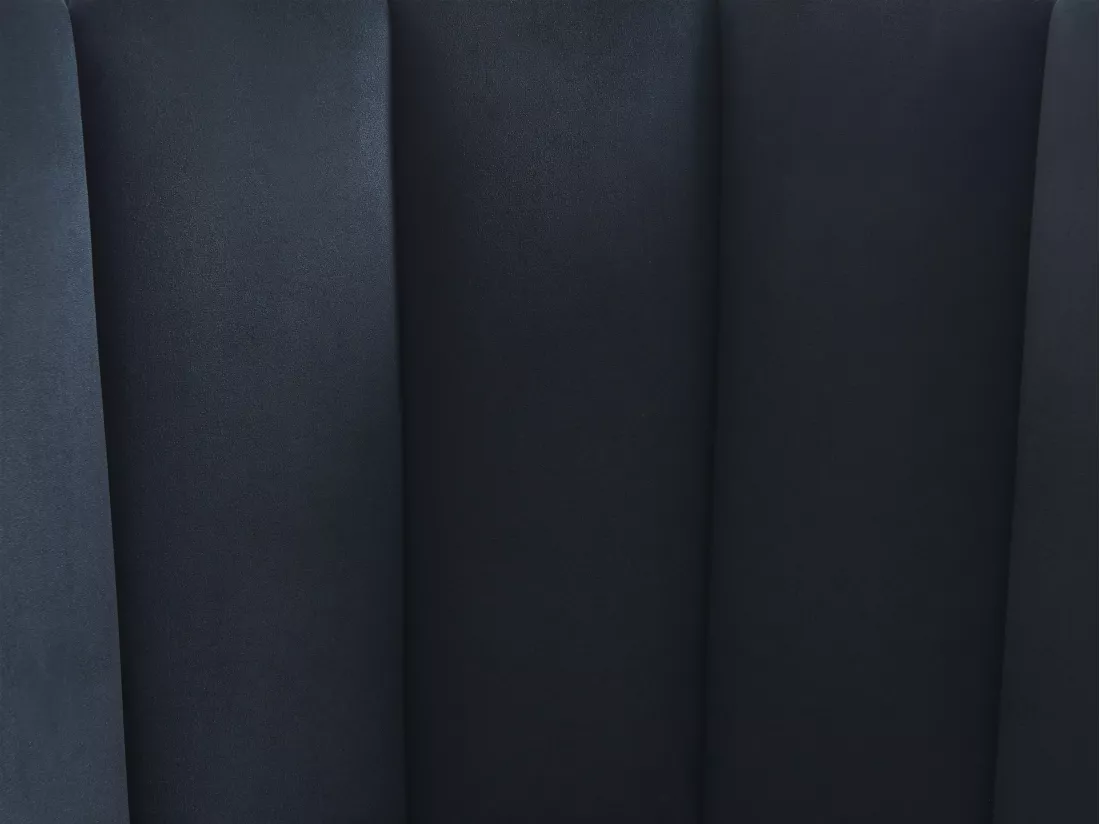Lot de 2 chaises en velours et métal - Noir - PRANILA de Pascal MORABITO