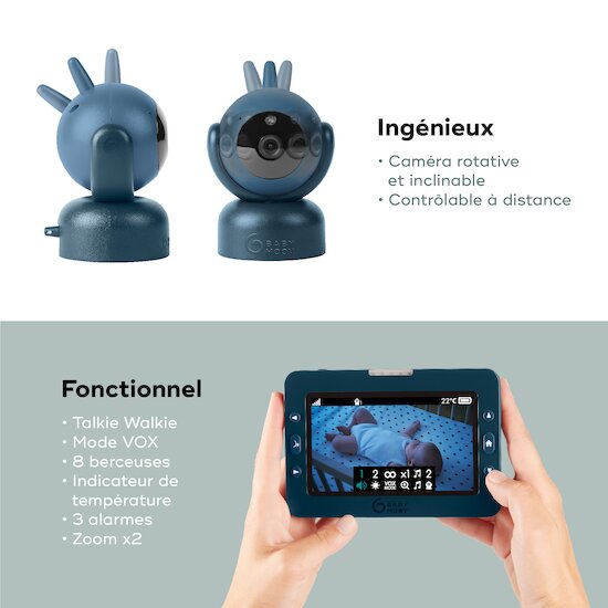 Babyphone Vidéo-rotatif Yoo Master Plus   de               Babymoov