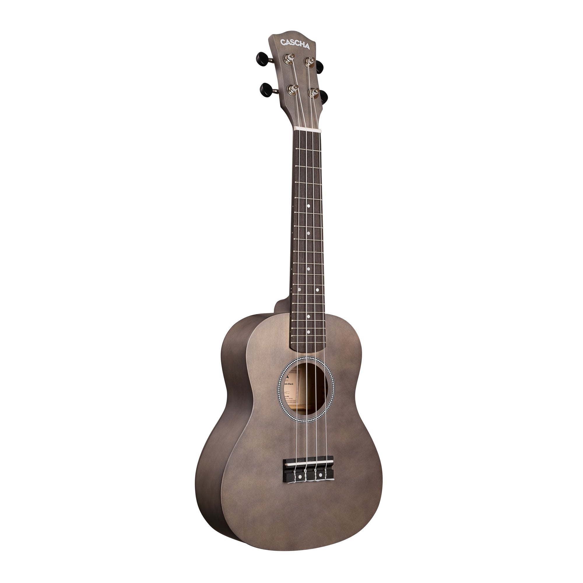 Cascha CUC101S concert ukelele set zwart
